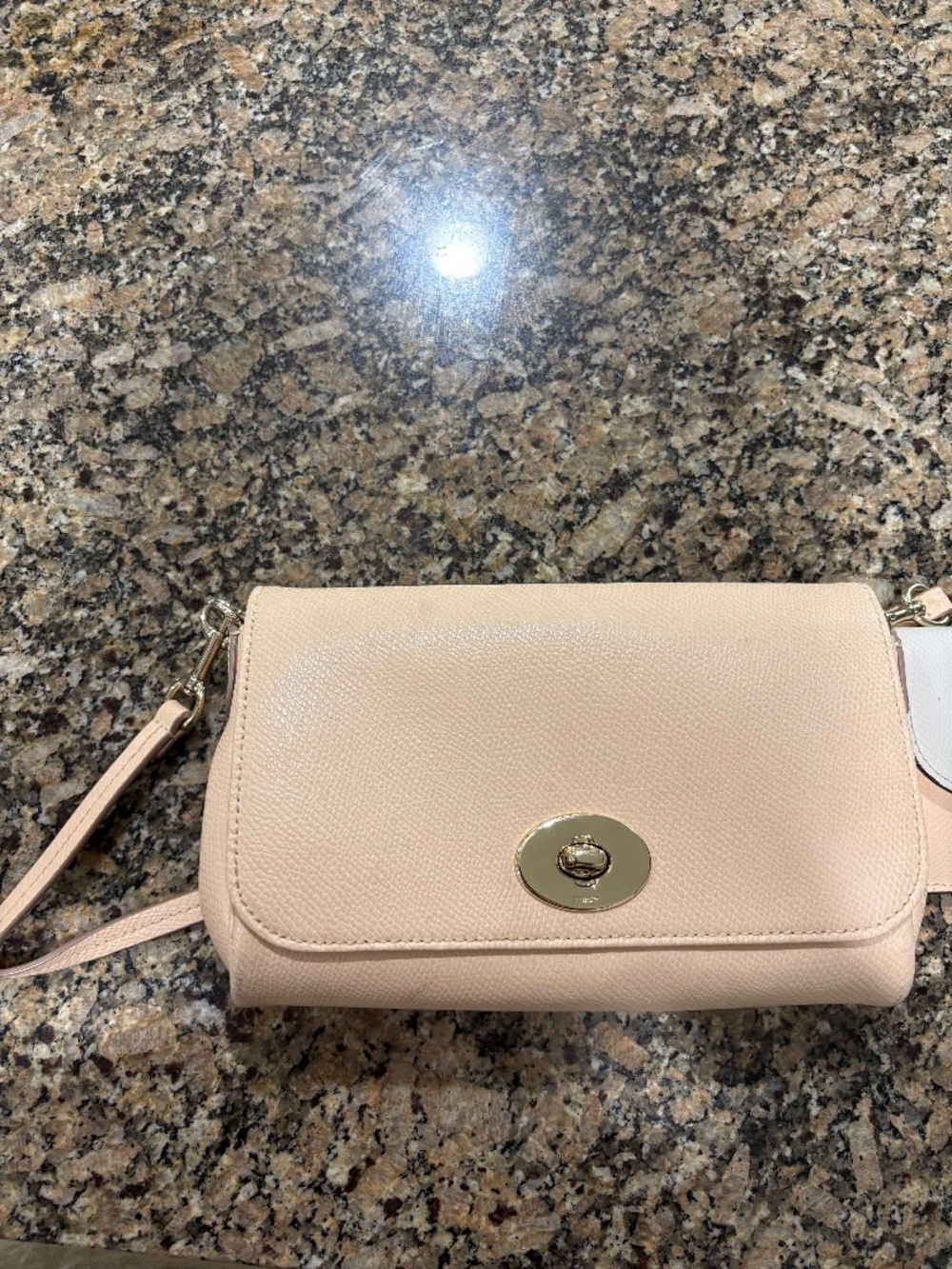 Neutral Blush Crossbody Wallet - Women's Bag